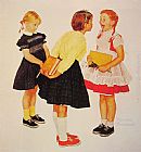 Norman Rockwell Canvas Paintings - Checkup